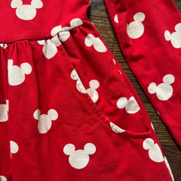 Hanna Andersson Disney Mickey Mouse Red Super Soft Skater Dress | 10 (140) - Picture 8 of 9